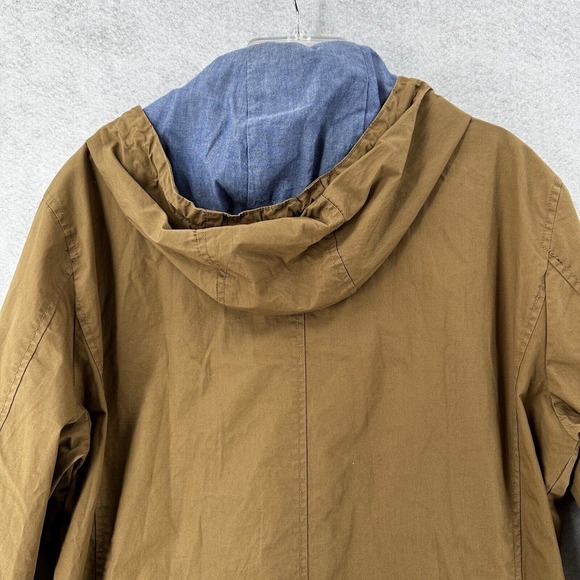 Meters/Bonwe Jacket Mens XXL‎ Full Zip Tan Brown Hooded Pockets Lined 185/104B - Picture 8 of 14